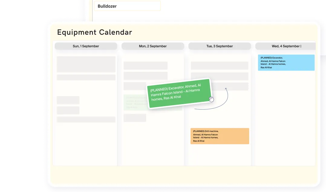 Optimize allocation of equipment across multiple projects