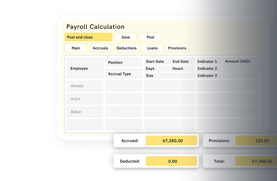 Payroll calculation