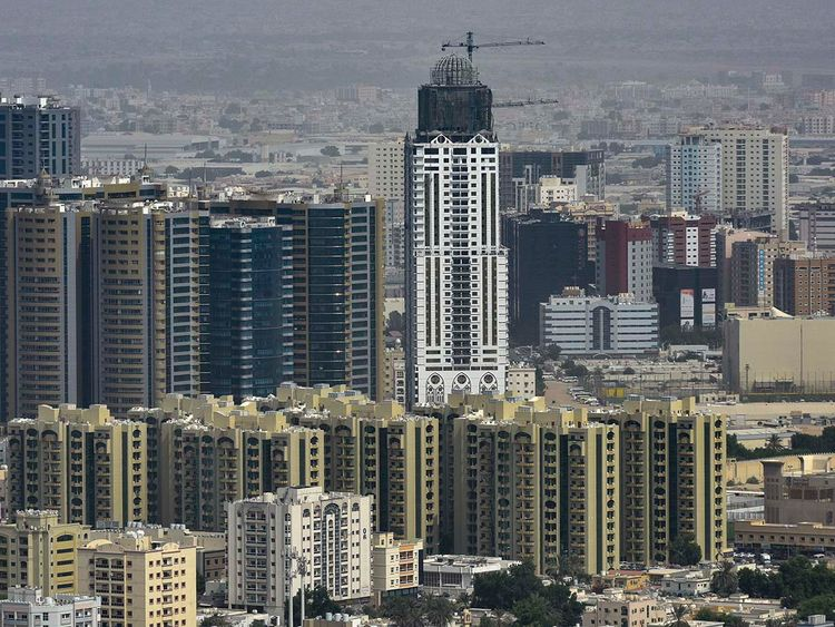 ajman's city skyscrapers