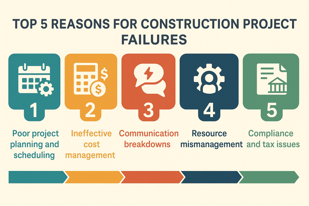 Top 5 Reasons for Construction Project Failures