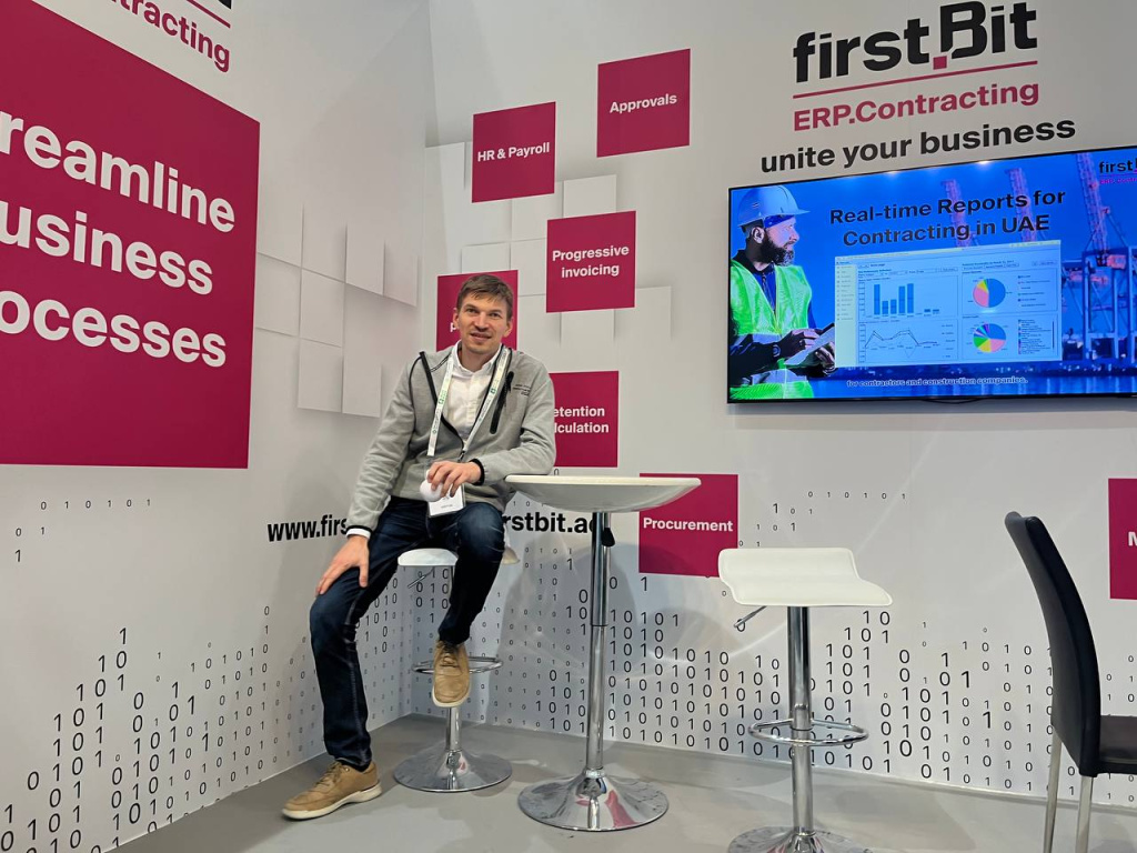 First Bit's General Manager Alexandr Smolyaniniv at the Big 5 Global