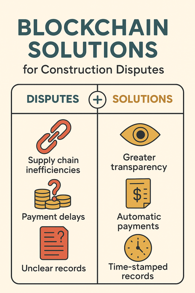 Key construction supply chain disputes and how blockchain resolves them