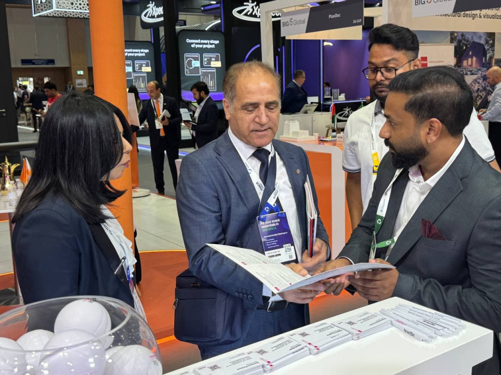 First Bit team interacting with visitors