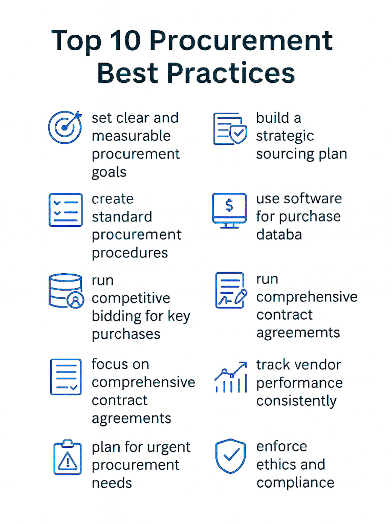 Top 10 procurement best practices