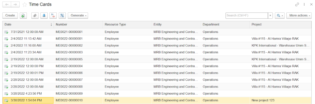 Equipment management in FirstBit ERP