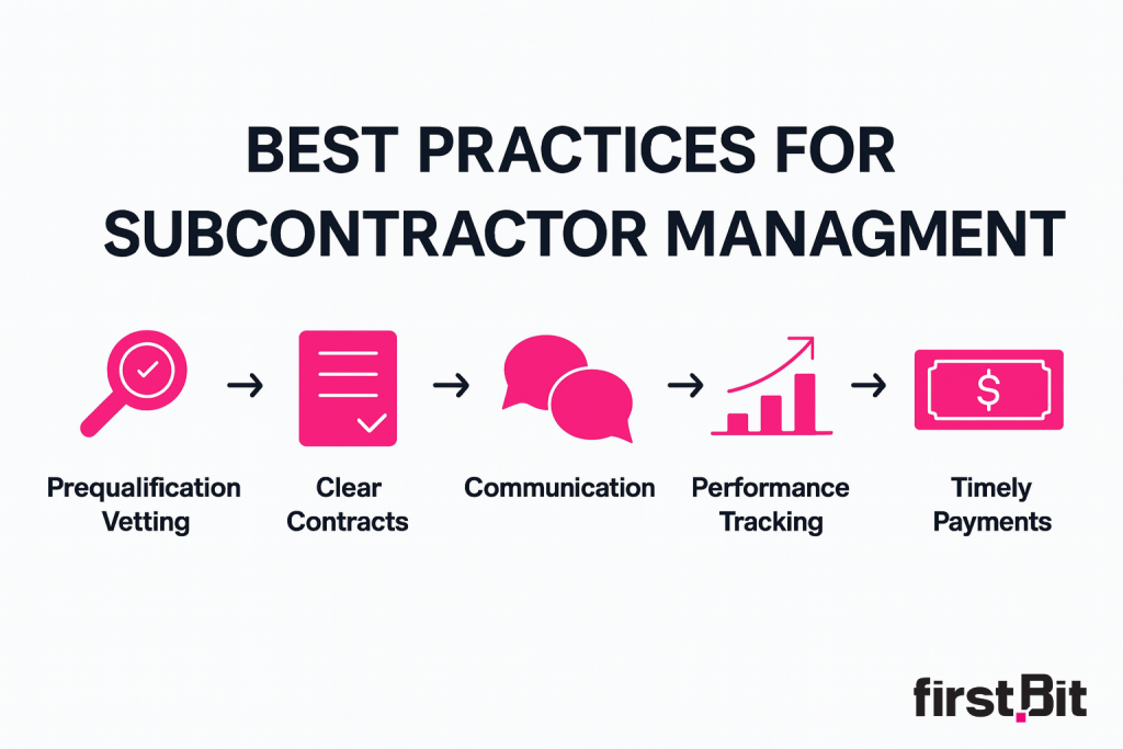 5 best practices for subcontractor management
