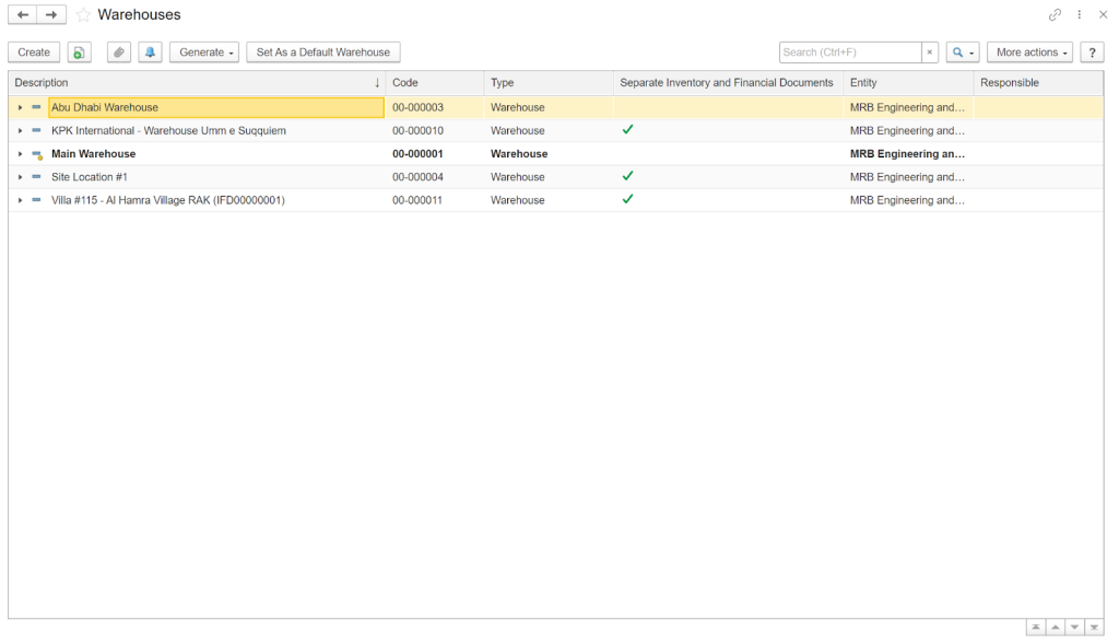 erp system feature