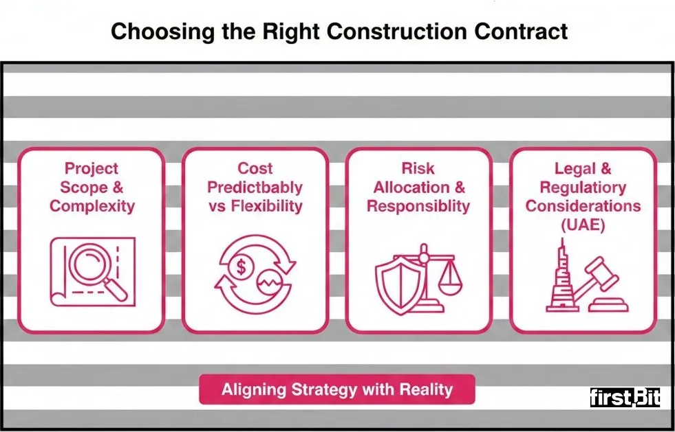 Steps to choose the right construction contract